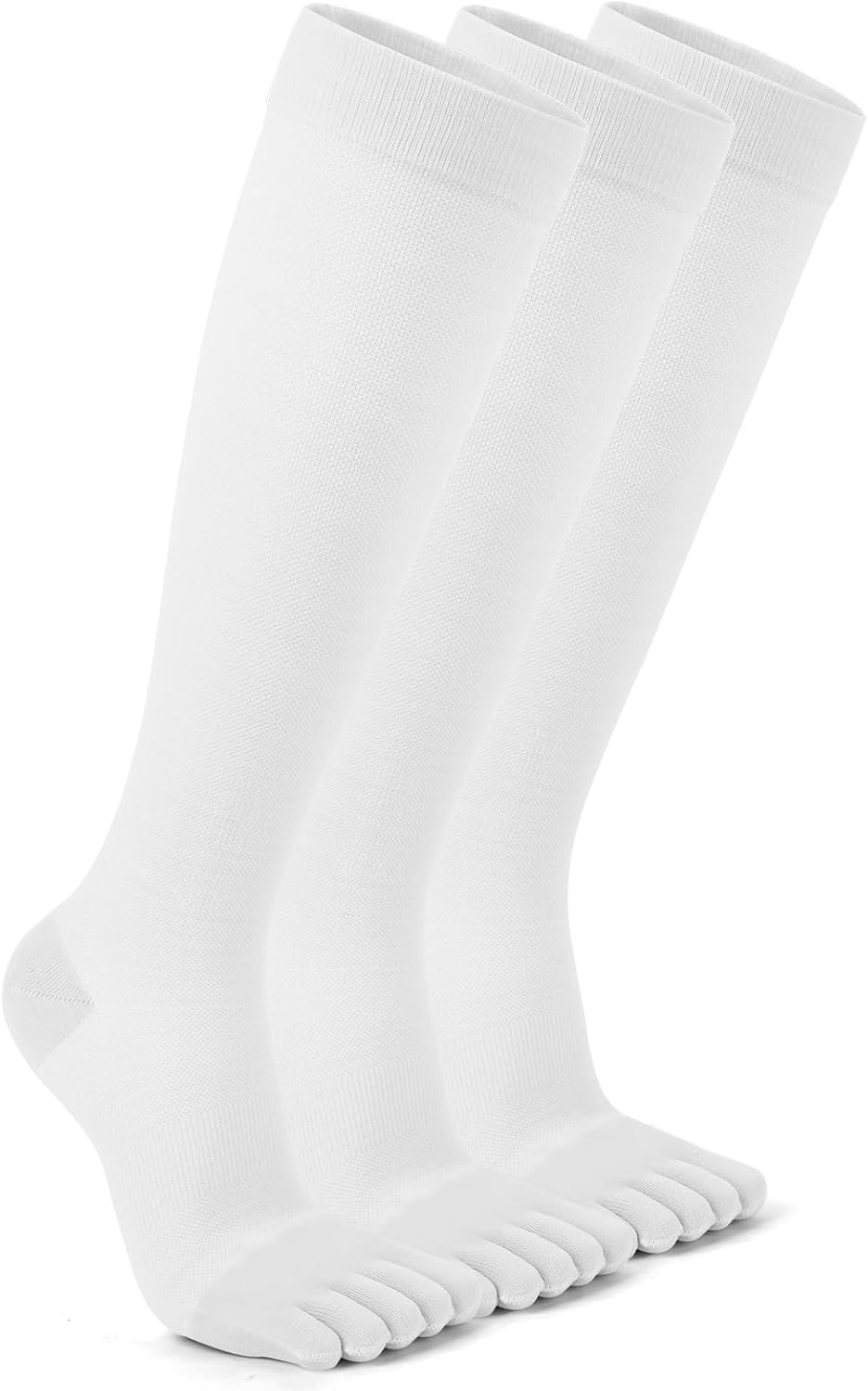 Compression Toe Socks for Men Women 15-20 mmHg for Long Hours Standing,Knee High Circulation Support Socks