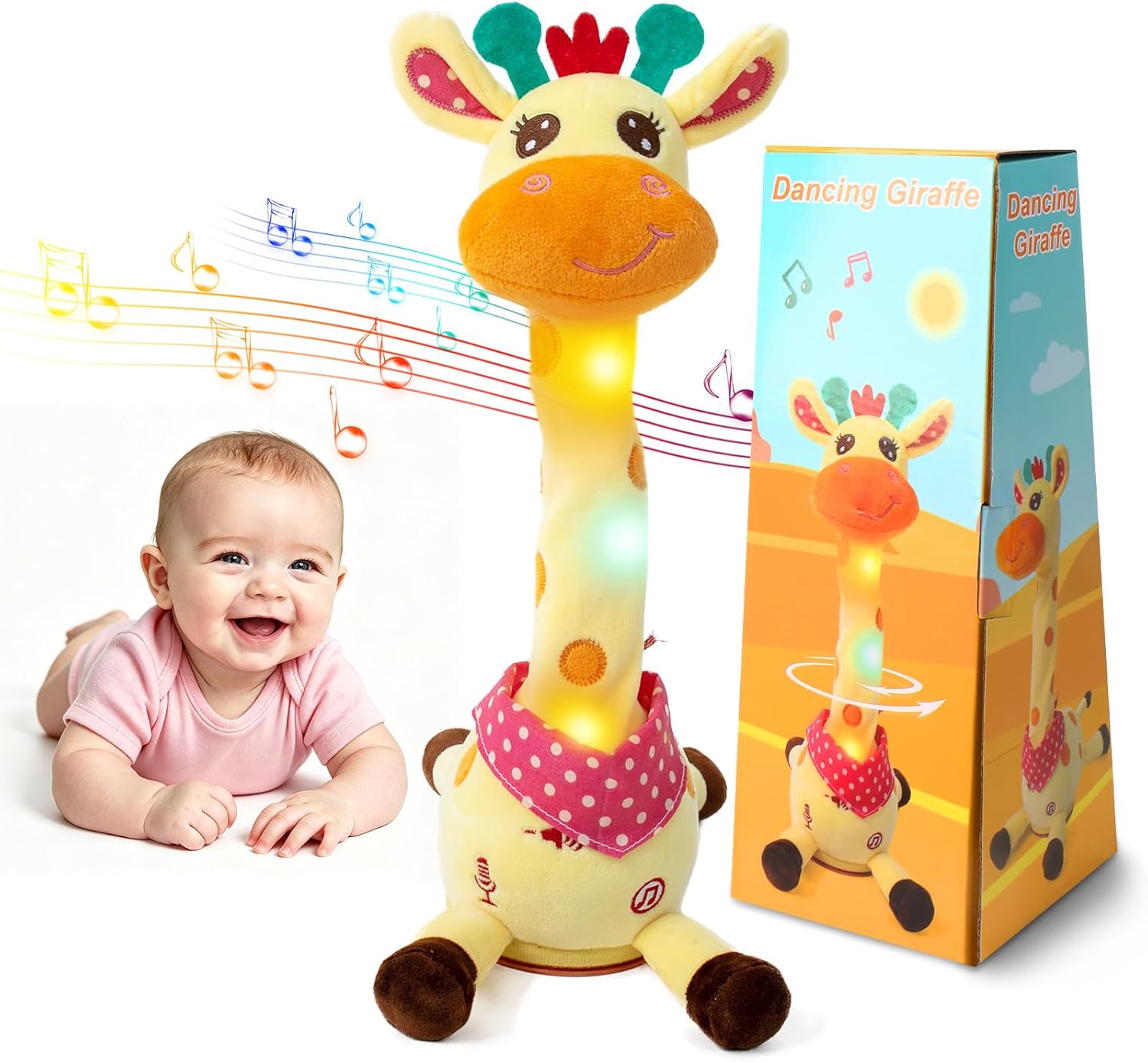Emoin Dancing Talking Giraffe Baby Toy