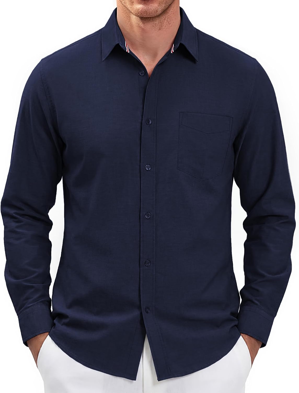 PJ PAUL JONES Mens Dress Shirts Casual Button Down Untucked Shirts for Men