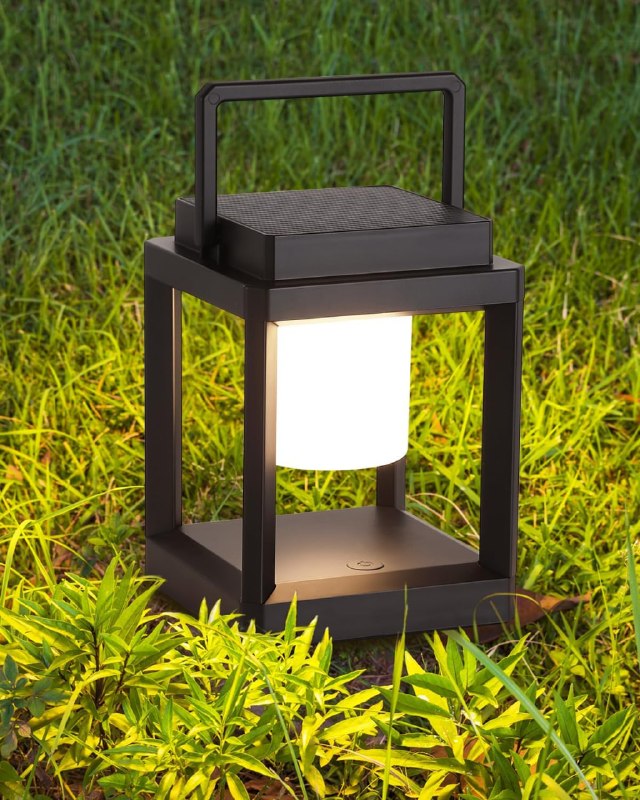 Solar Table Lamp for Outdoor & Indoor Use - LED