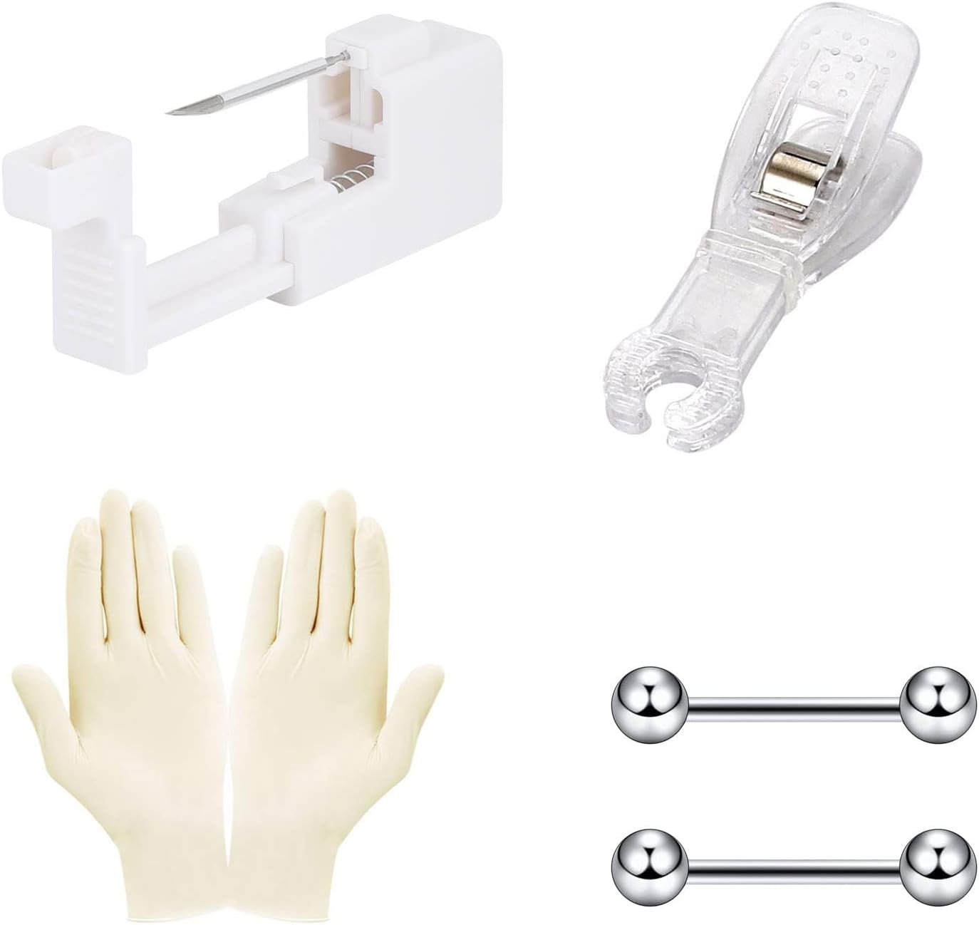 YOFANST G23 Titanium Safety Painless Disposable Piercing Gun for Self Ear Eyebrow Nose Lip Navel Nipple Piercing Kit Tool