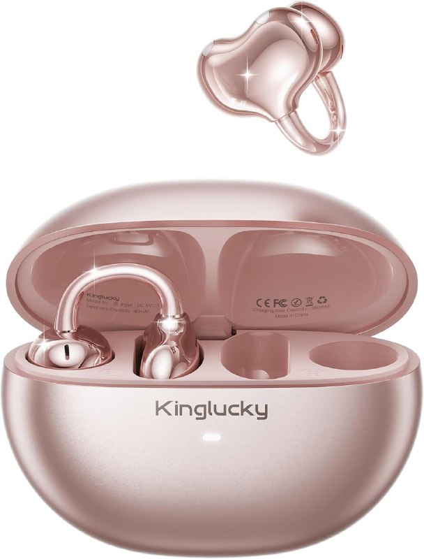 Upgraded Clip-On Earbuds, Open