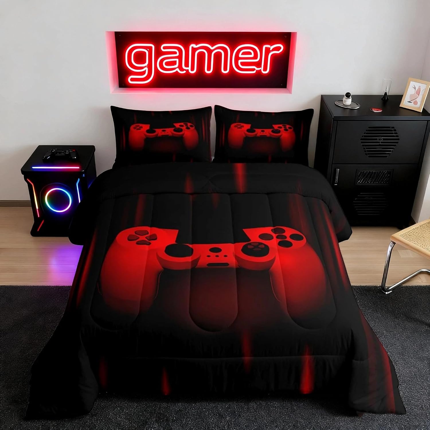 Feelyou Boys Gamer Comforter Set Full Size for Teen Child