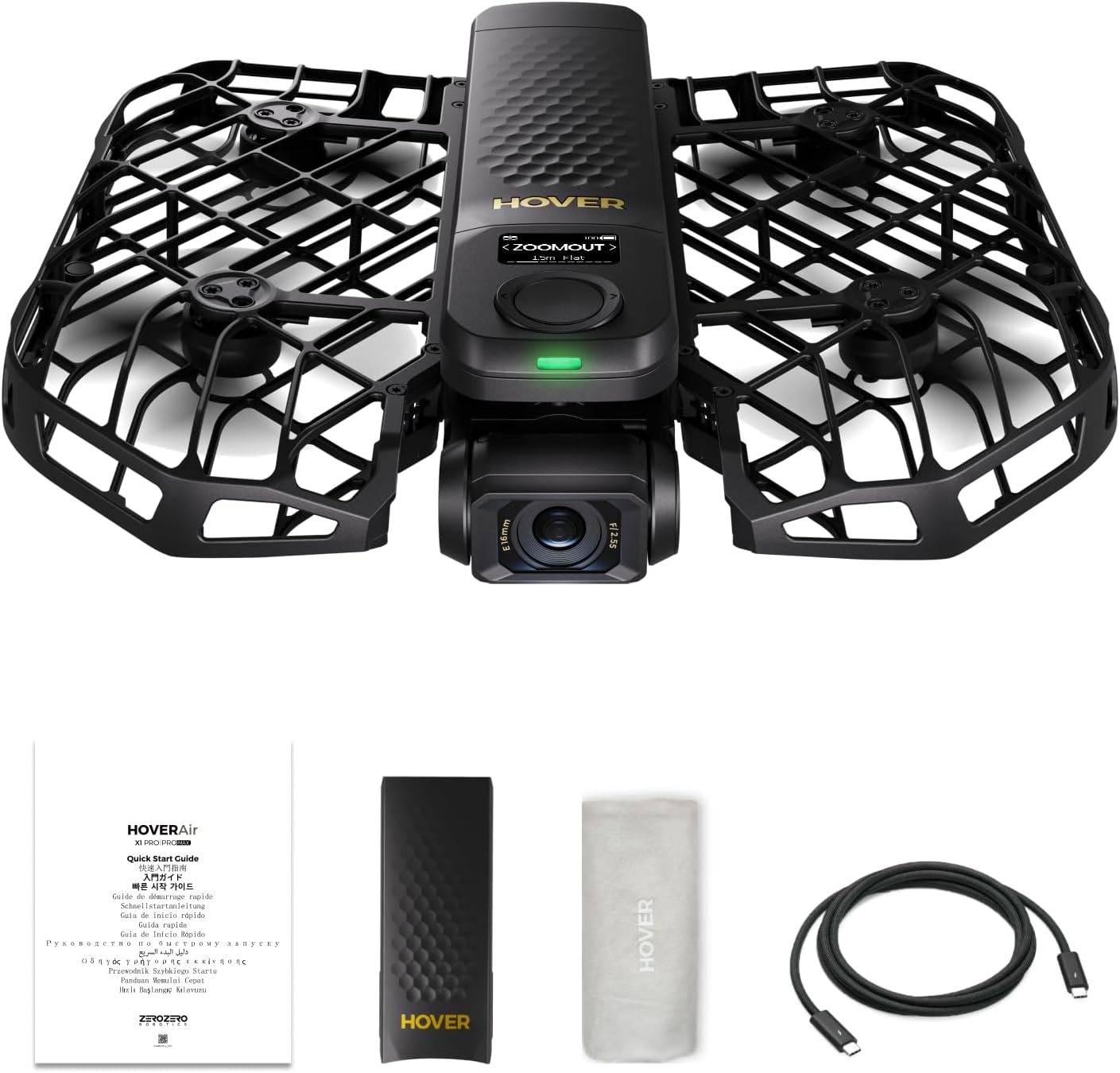 HOVERAir X1 PROMAX 8K Action Flying Camera, Foldable Drone with Camera with 42 KM/H Follow Speed, 10+ Fully Automatic Flight Modes, Fly Anywhere with OmniTerrain, SmoothCapture 2.0(Standard)