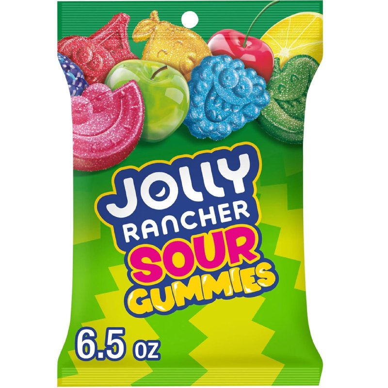 JOLLY RANCHER Sour Gummies Assorted Fruit Gummy Candy Bag, 6.5 oz !! SUBSCRIBE AND SAVE!! Checkout with sub and save for maximum discount